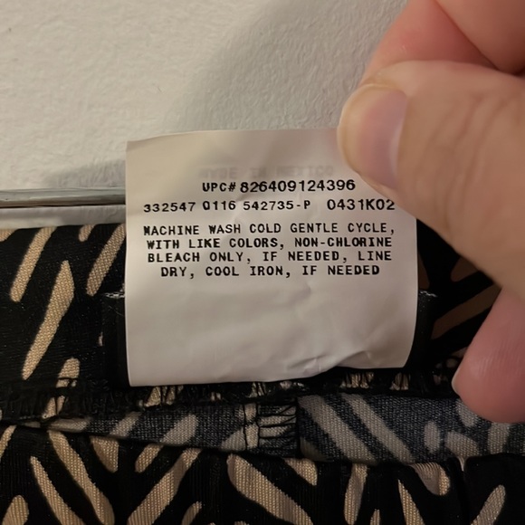 AB Studio pull on black patterned pants - Picture 6 of 7